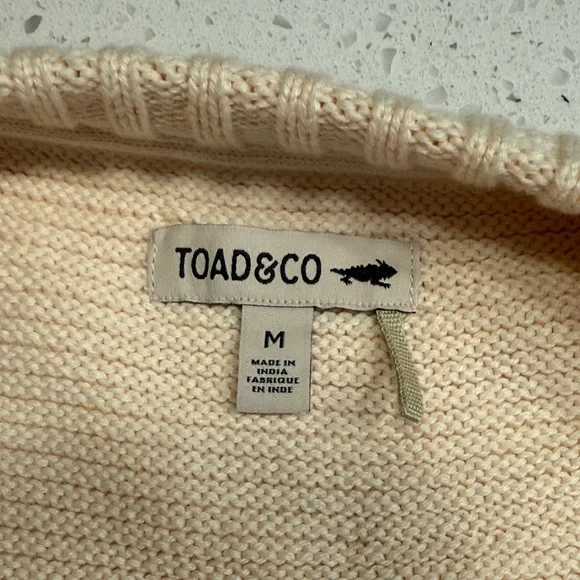 Toad&Co Cream Knit Sweater - Picture 2 of 2